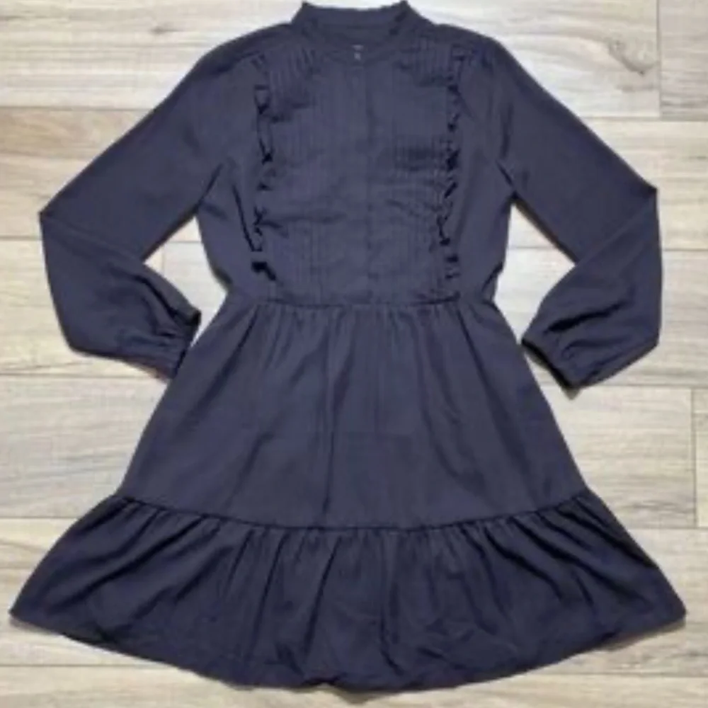 J. Crew Mercantile Ruffle Pintuck Dress
